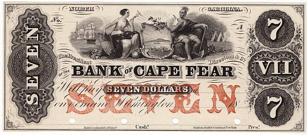 $7 Bank of Cape Fear stock photo