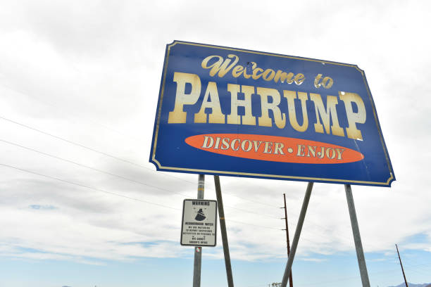 istock Welcome to Pahrump, Nevada road side sign 978901806