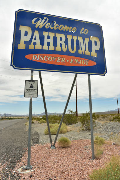 istock Welcome to Pahrump, Nevada road side sign 978901906