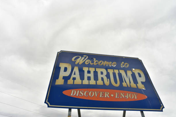 istock Welcome to Pahrump, Nevada road side sign 978901964