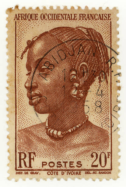 istock French Africa Stamp 97890294