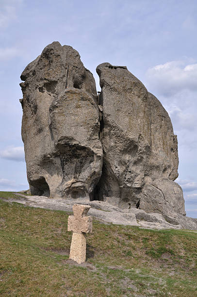 istock Stone standing on the hill in Pidkamin, Ukraine 97890533
