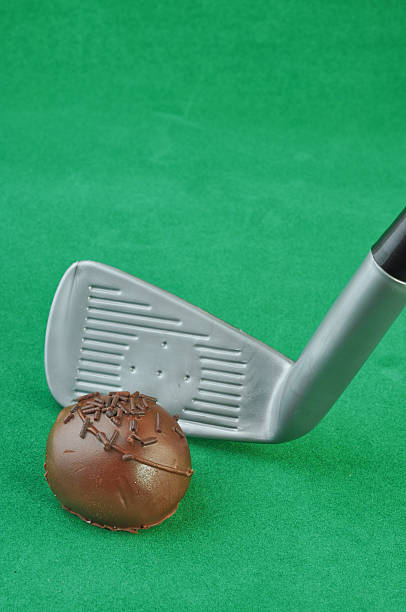 Golf Ball Truffle stock photo