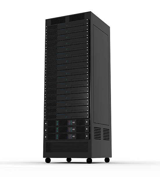 высокая производительность серверов - network server computer tower rack стоковые фото и изображения