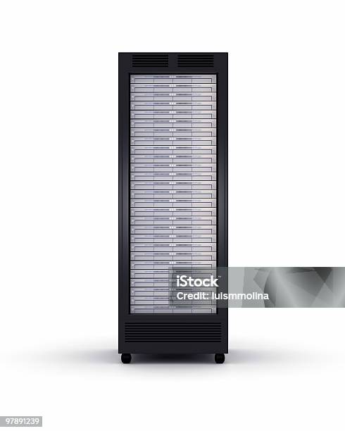 Foto de Rack De Servidores De Alto Desempenho e mais fotos de stock de Servidor de Rede - Servidor de Rede, Computador, Comunicação Global