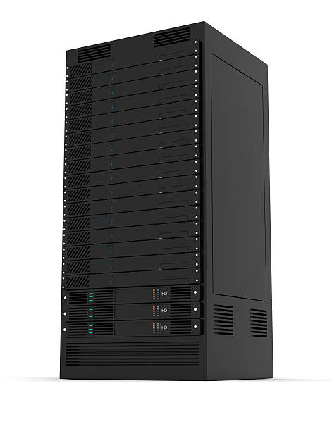 высокая производительность серверов - network server computer tower rack стоковые фото и изображения