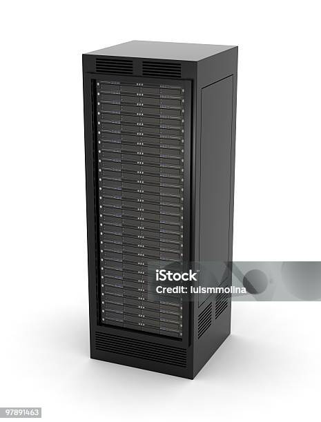 Rack Of High Performance Servers Stock Photo - Download Image Now - CPU, Color Image, Computer