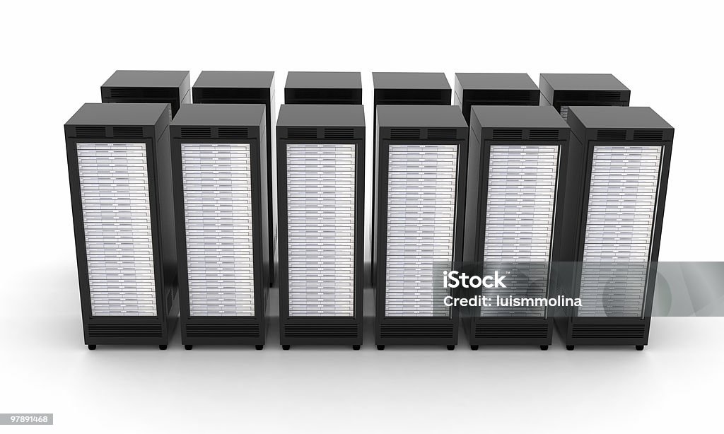 Suporte de servidores de elevado desempenho - Royalty-free Computador Foto de stock
