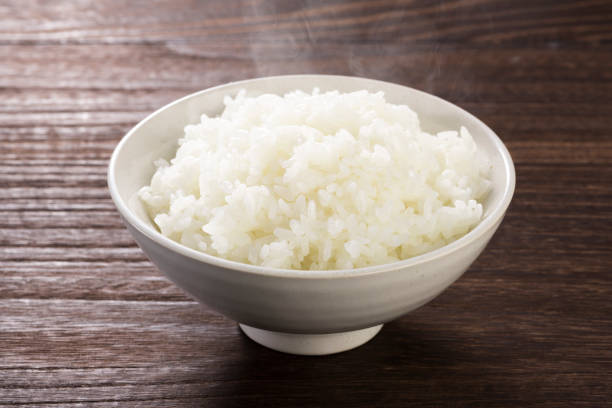 Japanese white rice Japanese white rice rice food staple stock pictures, royalty-free photos & images