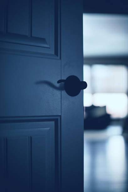 Eerie looking door opening into home
