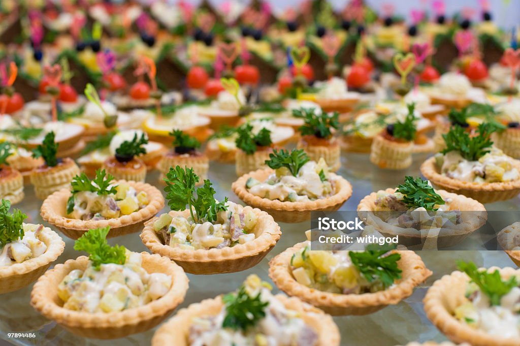 buffet table  Appetizer Stock Photo