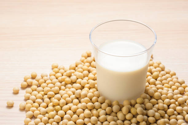 istock Soymilk is a plant-based drink produced by soybeans 978949304