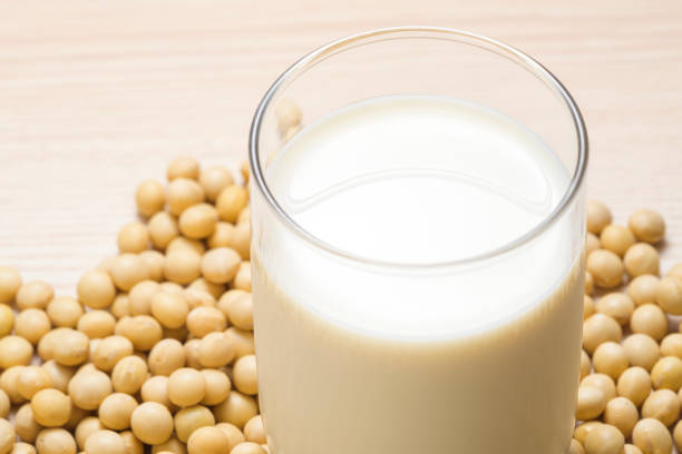 istock Soymilk is a plant-based drink produced by soybeans 978949380