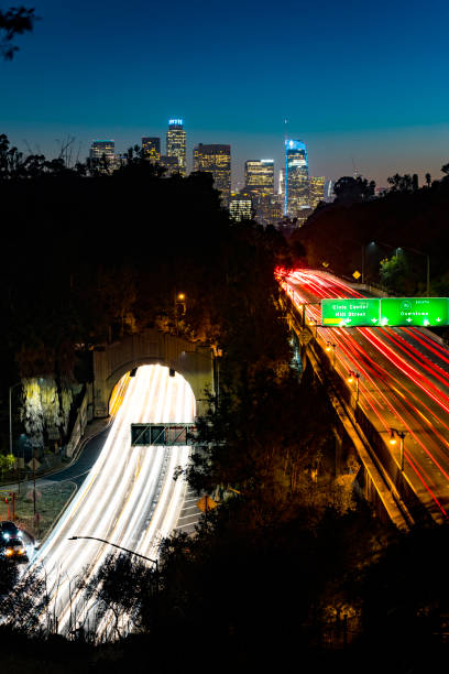 istock Evening traffic to and from Los Angeles 978949398