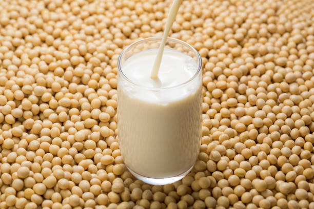 istock Soymilk is a plant-based drink produced by soybeans 978949450