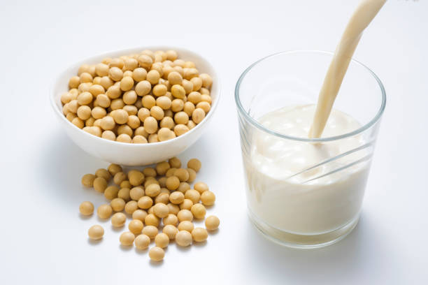 istock Soymilk is a plant-based drink produced by soybeans 978949460
