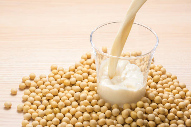 istock Soymilk is a plant-based drink produced by soybeans 978949462