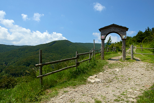 Passo della Cisa  (Pr ), Italy, the medieval Francigena way