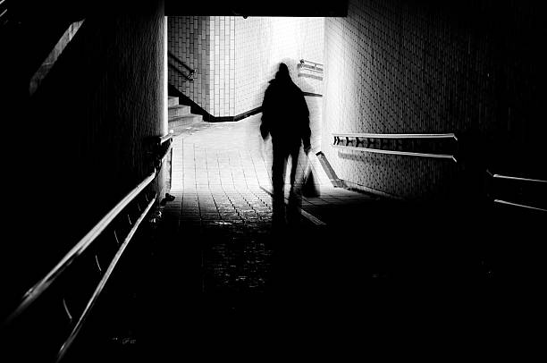 istock Lone Girl On Subway Stairs 97897739