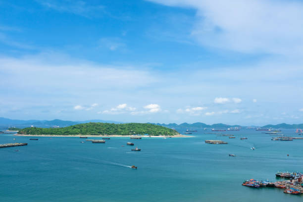 istock Sri Chang Island View with Cargo Ships, Thailand 978983100