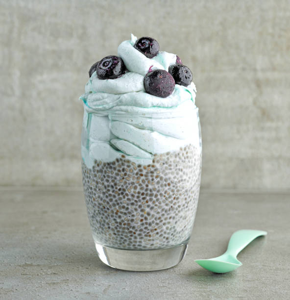 istock dessert of chia pudding and frozen banana 978988596