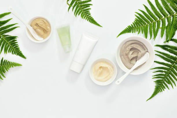 istock Natural cosmetics set with various kinds of cosmetic clays 978993008