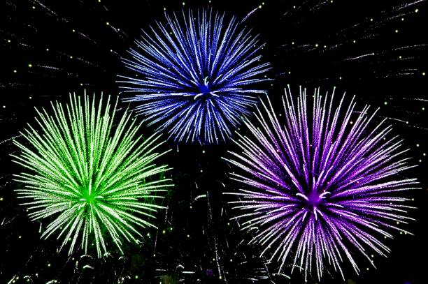 istock multicolored salutes in the night sky 979000164