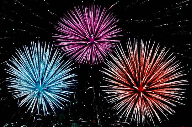 istock multicolored salutes in the night sky 979000182