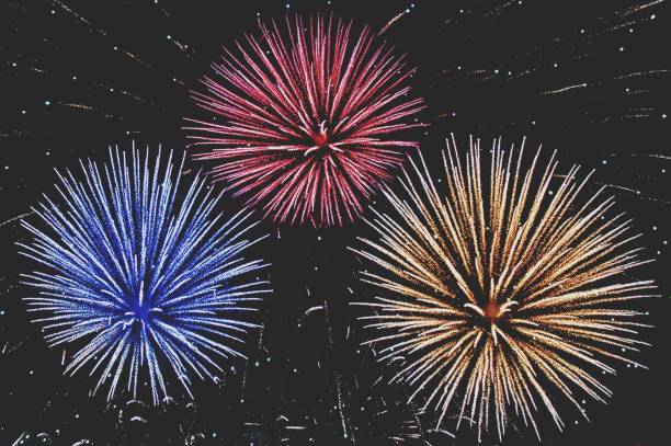 istock multicolored salutes in the night sky 979000288