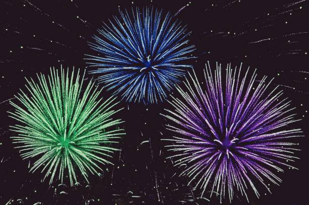istock multicolored salutes in the night sky 979000300