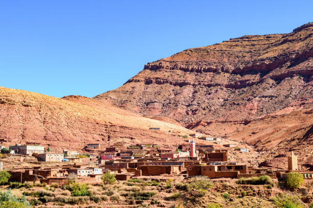 rural berber villages at moroccan atlas