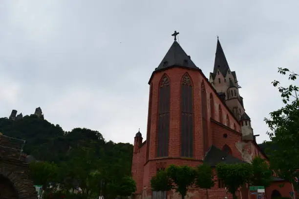 Photo of red church Oberwesel 