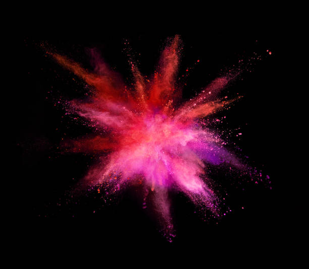 istock Coloured powder explosion on black background 979016118