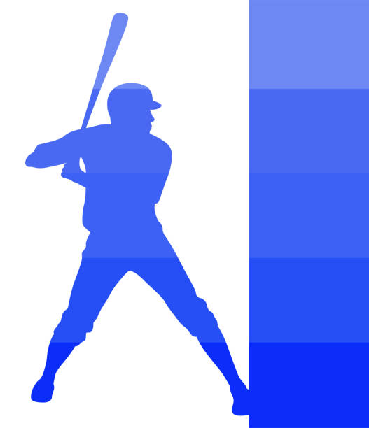 ilustrações de stock, clip art, desenhos animados e ícones de home run baseball swing - color image batting illustration technique adult