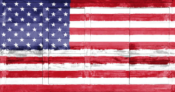 istock USA flag painted on a wooden billboard 979021642