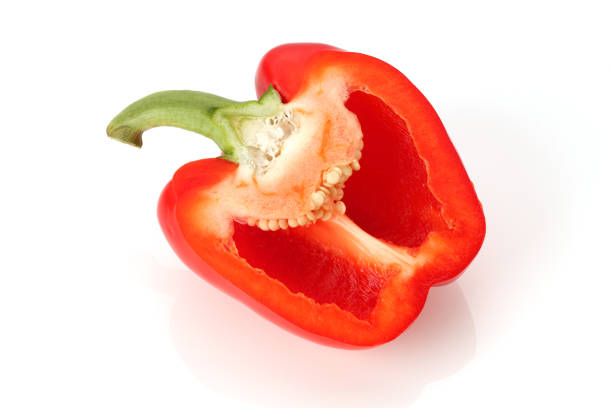Chili pepper on white with shadow