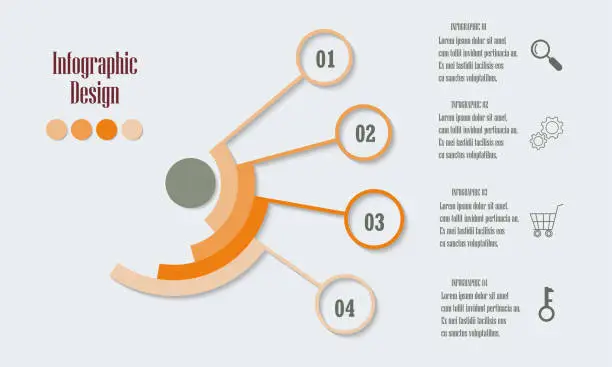 Photo of Business Infographics circle origami style