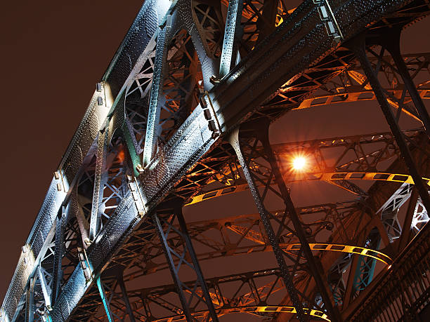 istock Arch of bridge in night 97903096