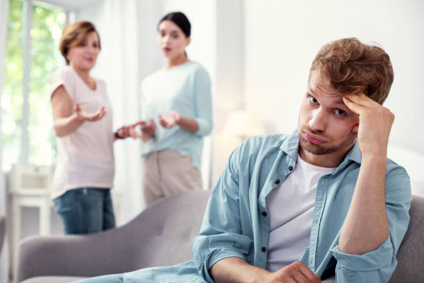 istock Sad cheerless man being tired from quarrels 979031752
