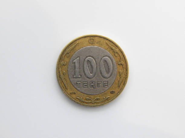 istock One hundred tenge coin. 979039538