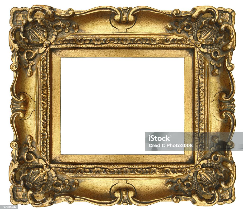 Moldura de Quadro - Royalty-free Dourado - Condição Foto de stock