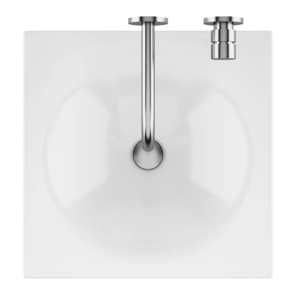 istock top view of ceramic bathroom sink isolated on white background 979043264