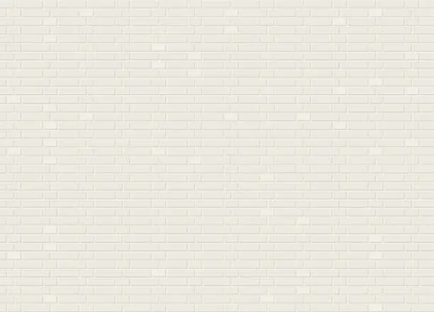 Vector illustration of Vector seamless monk bond white brick wall texture