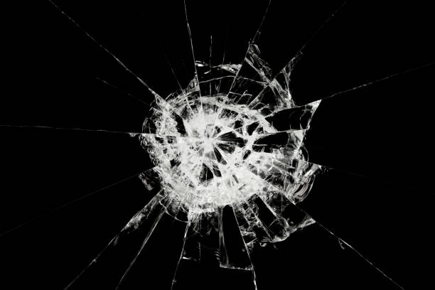 istock Broken glass craked on black background ,hi resolution photo art abstract texture object design 979059070