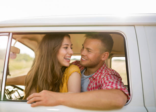 istock Young couple out on a road trip 979061348