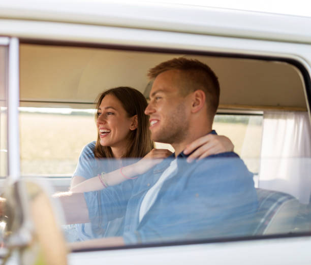 istock Young couple out on a road trip 979062106