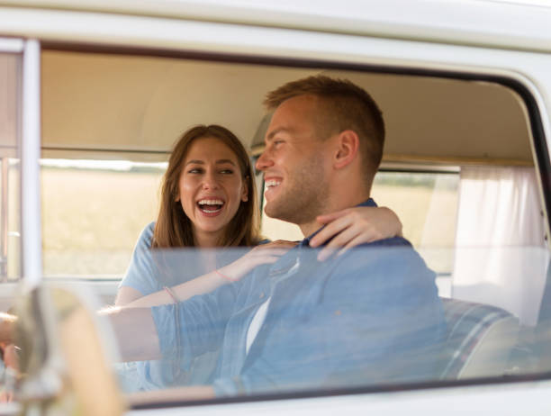 istock Young couple out on a road trip 979062136