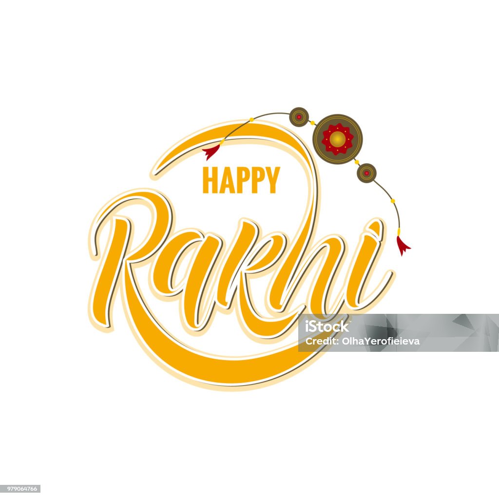 Bapi Rakshi Rakshi Typography Lettering Poster Stock Illustration - Download Image ...
