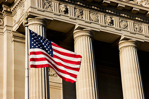 istock American Flag and Federal Building 97907242