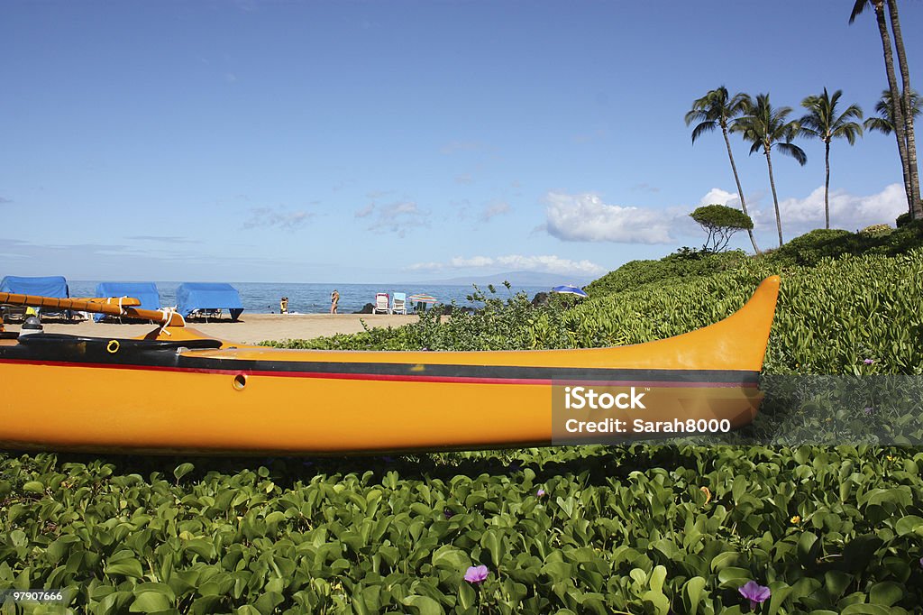 Pirogue à balancier hawaïenne - Photo de Big Island - Îles Hawaï libre de droits